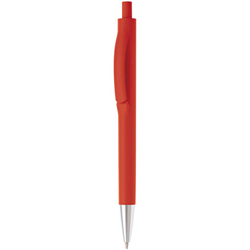 Kugelschreiber Basic X , rot, ABS, 14,00cm (Länge), Bild 1