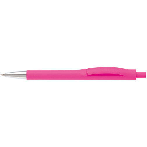 Kugelschreiber Basic X , rosa, ABS, 14,00cm (Länge), Bild 3