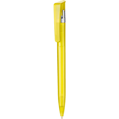 Kugelschreiber All-Star Frozen SI , Ritter-Pen, ananas-gelb-frost/silber, ABS-Kunststoff, 14,70cm (Länge), Bild 1