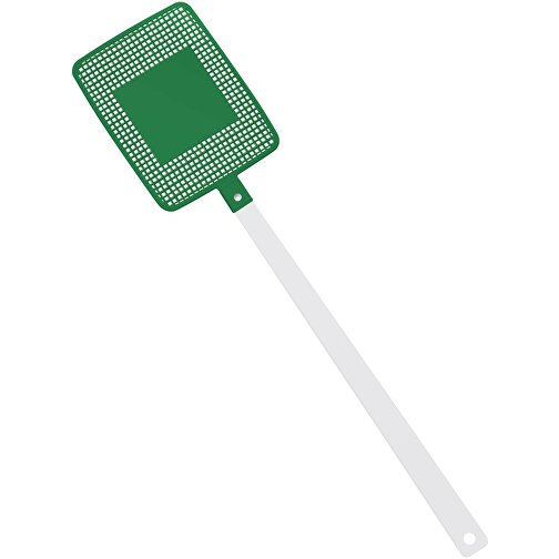 Fliegenklatsche 'Rechteck' , weiß, grün, PPC+PS, 43,50cm x 0,50cm x 10,00cm (Länge x Höhe x Breite), Bild 1