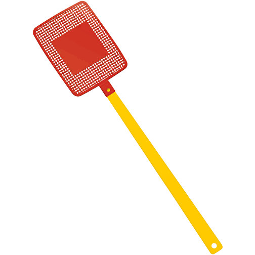 Fliegenklatsche 'Rechteck' , gelb, rot, PPC+PS, 43,50cm x 0,50cm x 10,00cm (Länge x Höhe x Breite), Bild 1