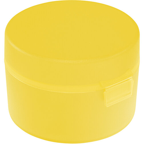 Obst-/Snackdose , gefrostet gelb, PP, 5,00cm (Höhe), Bild 1