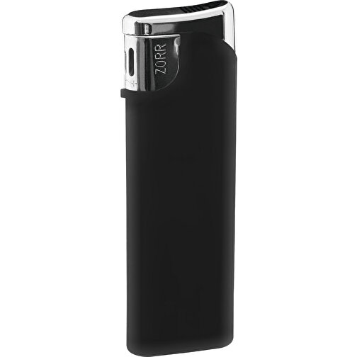 ZORR Slider Piezo Feuerzeug , schwarz matt, Kunststoff, 8,20cm x 0,90cm x 2,30cm (Länge x Höhe x Breite), Bild 1