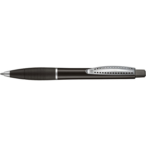 Kugelschreiber Club SI , Ritter-Pen, schwarz, ABS-Kunststoff, 14,20cm (Länge), Bild 3