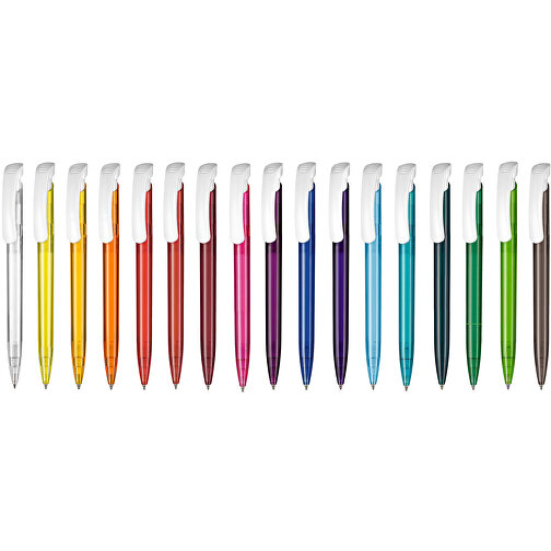 Kugelschreiber Clear Transparent S , Ritter-Pen, royal-blau, ABS-Kunststoff, 14,80cm (Länge), Bild 4