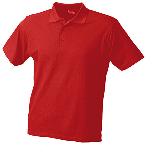 Worker Polo , James Nicholson, rot, 65% Polyester, 35% Baumwolle, L, , Bild 1