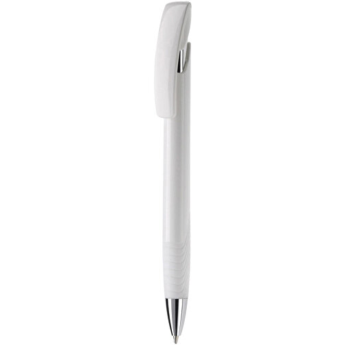 Kugelschreiber Zorro Hardcolour , weiß / weiß, ABS & Metall, 14,50cm (Länge), Bild 1