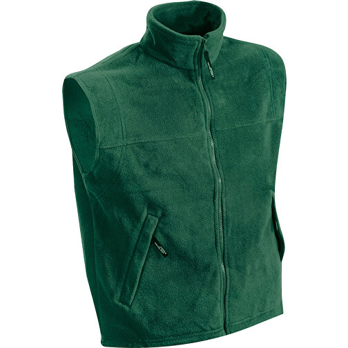 Fleece Vest , James Nicholson, dark-grün, 100% Polyester, L, , Bild 1