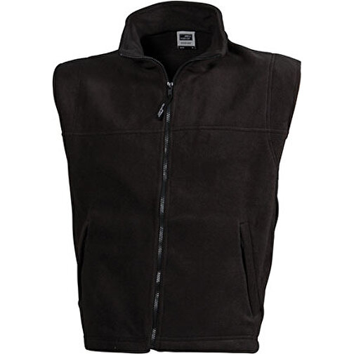 Fleece Vest , James Nicholson, dark-grau, 100% Polyester, L, , Bild 1