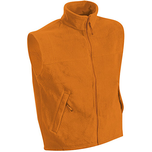 Fleece Vest , James Nicholson, orange, 100% Polyester, XXL, , Bild 1