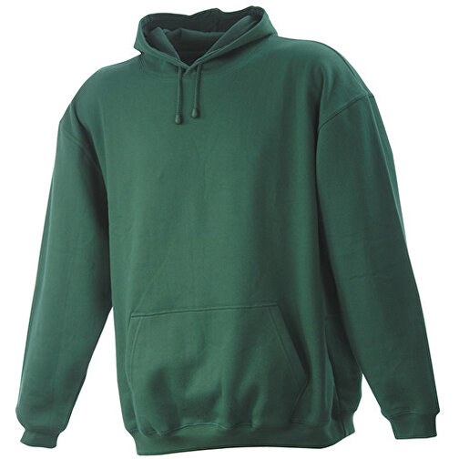 Hooded Sweat , James Nicholson, dark-grün, 80% Baumwolle, ringgesponnen, 20% Polyester, L, , Bild 1