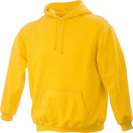 Hooded Sweat , James Nicholson, gold-gelb, 80% Baumwolle, ringgesponnen, 20% Polyester, L, , Bild 1