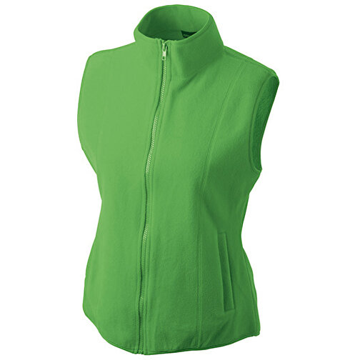 Girly Microfleece Vest , James Nicholson, lime-grün, 100% Polyester, XXL, , Bild 1