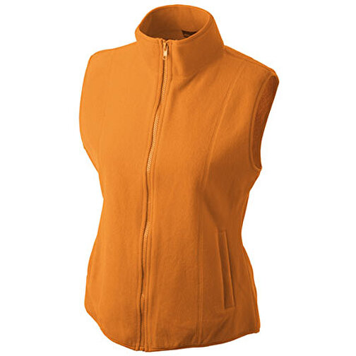 Girly Microfleece Vest , James Nicholson, orange, 100% Polyester, M, , Bild 1