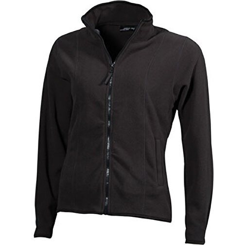 Girly Microfleece Jacket , James Nicholson, dark-grau, 100% Polyester, XL, , Bild 1