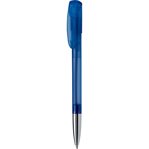 Kugelschreiber Deniro Mit Metallspitze Frosty , gefrostet hellblau, ABS & Metall, 14,30cm (Länge), Bild 1