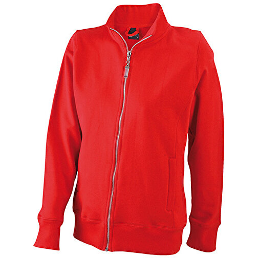 Ladies’ Jacket , James Nicholson, rot, 80% Baumwolle, ringgesponnen, 20% Polyester, M, , Bild 1