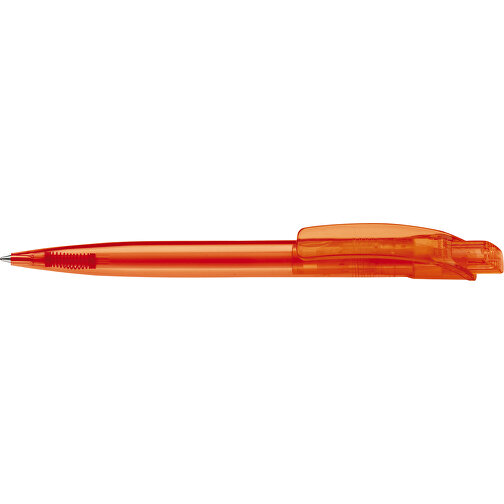 Kugelschreiber Cube Transparent , transparent orange, ABS, 14,70cm (Länge), Bild 3