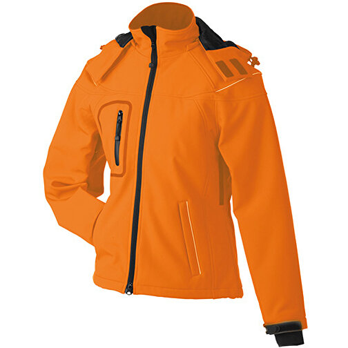 Ladies’ Winter Softshell Jacket , James Nicholson, orange, 100% Polyester, M, , Bild 1