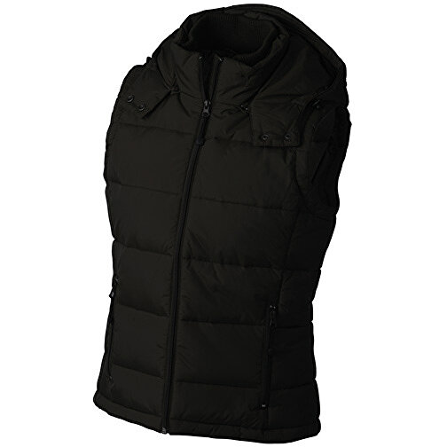 Ladies’ Padded Vest , James Nicholson, schwarz, 100% Polyester, XXL, , Bild 1