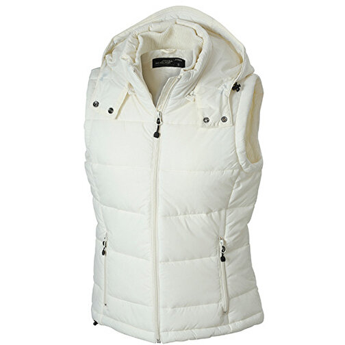 Ladies’ Padded Vest , James Nicholson, natural, 100% Polyester, XL, , Bild 1