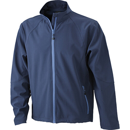 Men’s Softshell Jacket , James Nicholson, navy, 90% Polyester, 10% Elasthan, 3XL, , Bild 1