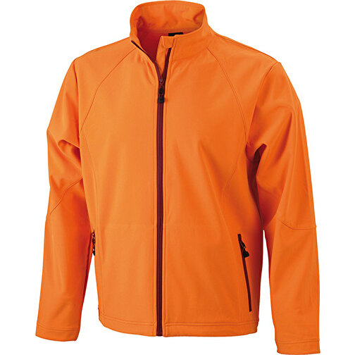 Men’s Softshell Jacket , James Nicholson, orange, 90% Polyester, 10% Elasthan, M, , Bild 1