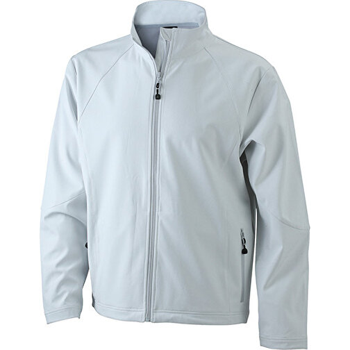 Men’s Softshell Jacket , James Nicholson, off-weiß, 90% Polyester, 10% Elasthan, S, , Bild 1