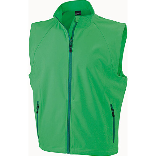 Men’s  Softshell Vest , James Nicholson, grün, 90% Polyester, 10% Elasthan, L, , Bild 1
