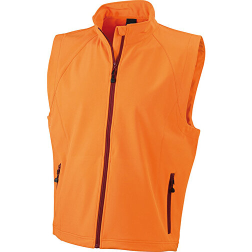 Men’s  Softshell Vest , James Nicholson, orange, 90% Polyester, 10% Elasthan, L, , Bild 1