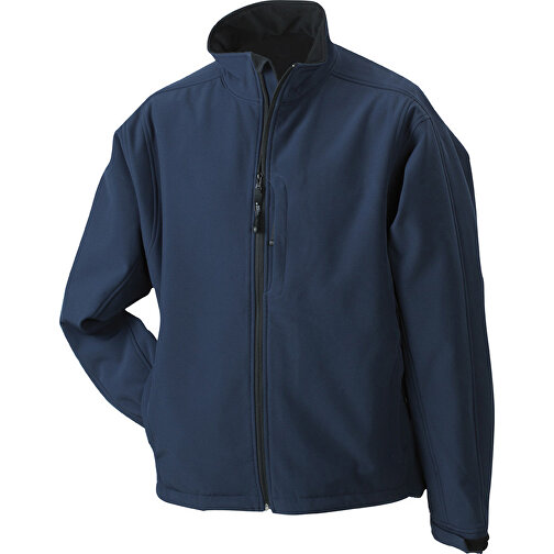 Men’s Softshell Jacket , James Nicholson, navy, 95% Polyester, 5% Elasthan, S, , Bild 1
