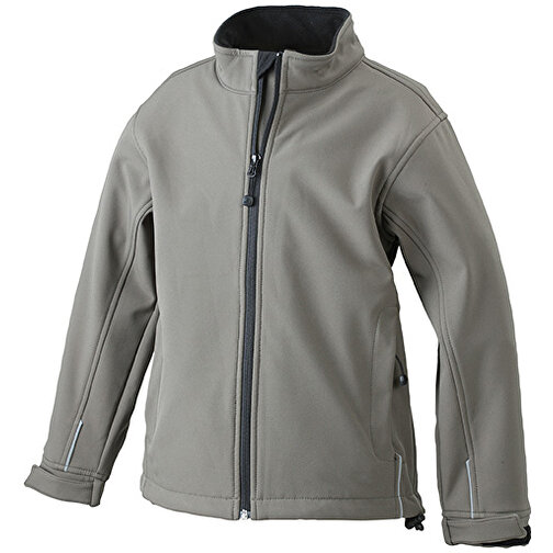 Softshell Jacket Junior , James Nicholson, olive, 95% Polyester, 5% Elasthan, L (134/140), , Bild 1