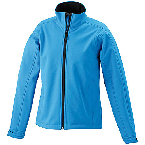 Ladies’ Softshell Jacket , James Nicholson, aqua, 95% Polyester, 5% Elasthan, S, , Bild 1