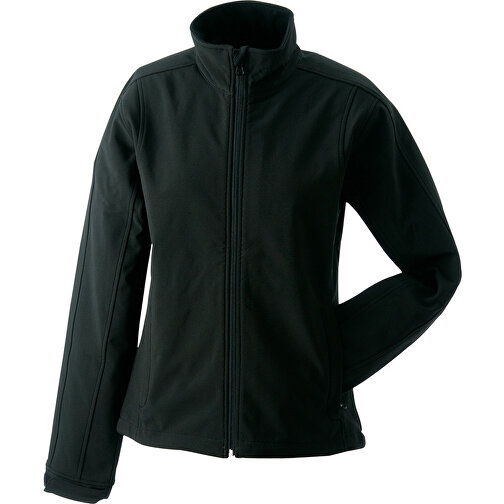 Ladies’ Softshell Jacket , James Nicholson, schwarz, 95% Polyester, 5% Elasthan, M, , Bild 1