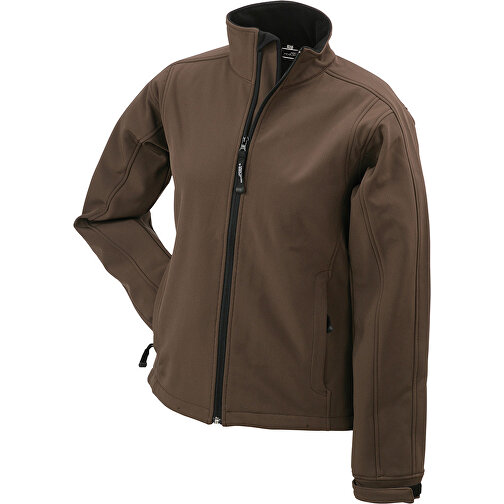 Ladies’ Softshell Jacket , James Nicholson, braun, 95% Polyester, 5% Elasthan, XXL, , Bild 1