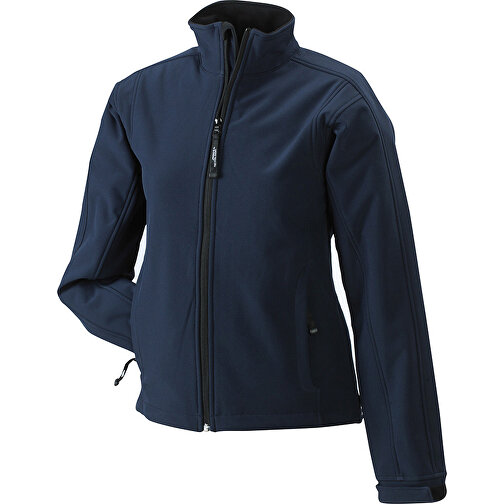 Ladies’ Softshell Jacket , James Nicholson, navy, 95% Polyester, 5% Elasthan, L, , Bild 1