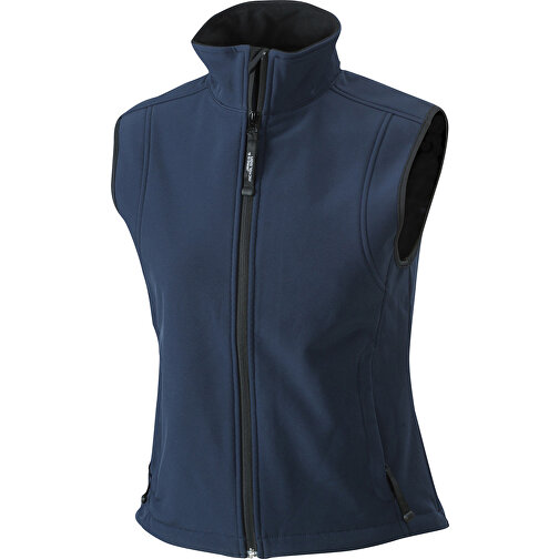 Ladies’ Softshell Vest , James Nicholson, navy, 95% Polyester, 5% Elasthan, S, , Bild 1