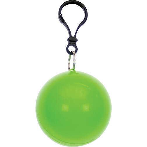 Regenponcho Schlüsselanhänger , hellgrün, PE, , Bild 1
