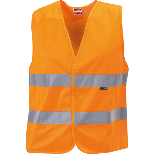 Safety Vest , James Nicholson, fluorescent-orange, 100% Polyester, S-XXL, , Bild 1