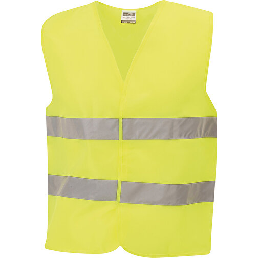 Safety Vest , James Nicholson, fluorescent-gelb, 100% Polyester, S-XXL, , Bild 1