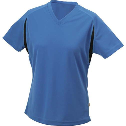 Ladies’ Running-T , James Nicholson, royal/schwarz, 100% Polyester, XL, , Bild 1