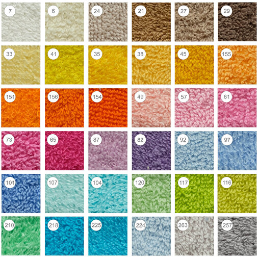 Zwirn-Frottiertuch Mit Hoch-/Tiefwebung , helle und mittlere Farben, Baumwolle, 50,00cm x 30,00cm (Länge x Breite), Bild 5