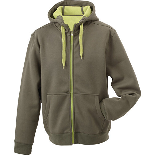 Ladies’ Doubleface Jacket , James Nicholson, olive/lime-grün, 55% Polyester, 45% Baumwolle, M, , Bild 1