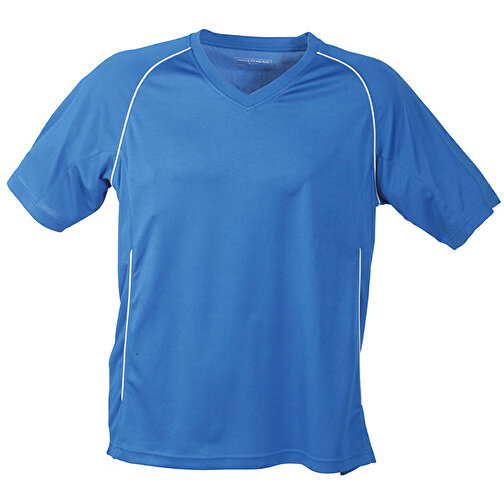 Team Shirt Junior , James Nicholson, royal/weiss, 100% Polyester, XXL (158/164, , Bild 1