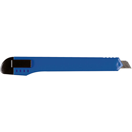 Cutter pequeño (azul oscuro, ABS, Metal, 15g) como Articulo promocional en