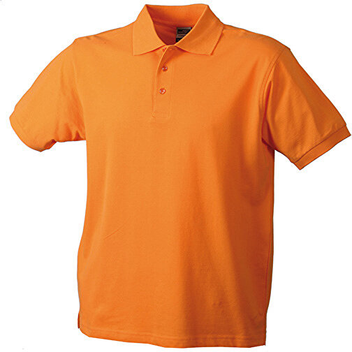 Workwear Polo Men , James Nicholson, orange, 100% Baumwolle, gekämmt, ringgesponnen, M, , Bild 1