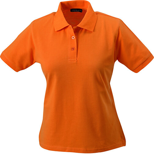 Workwear Polo Women , James Nicholson, orange, 100% Baumwolle, gekämmt, ringgesponnen, XL, , Bild 1