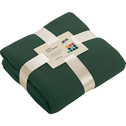 Fleece Blanket , James Nicholson, dark-grün, 100% Polyester, one size, , Bild 1