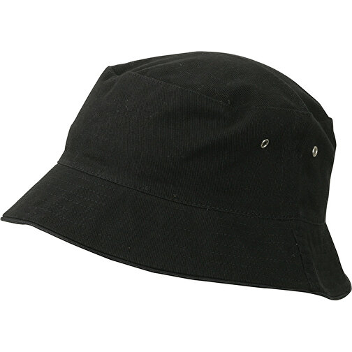 Fisherman Piping Hat , Myrtle Beach, schwarz/schwarz, 100% Baumwolle, S/M, , Bild 1
