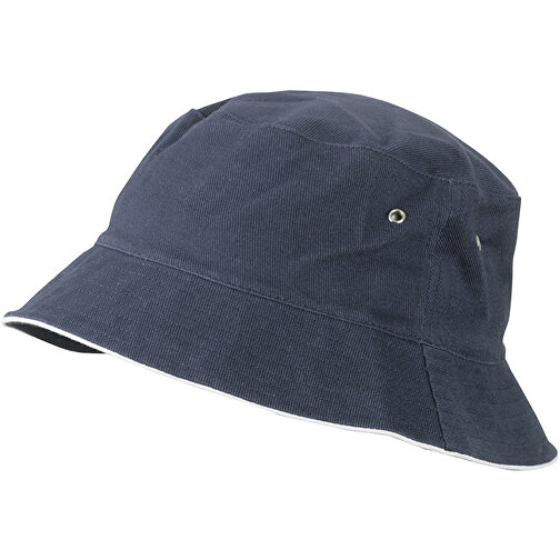 Fisherman Piping Hat , Myrtle Beach, navy/weiß, 100% Baumwolle, L/XL, , Bild 1